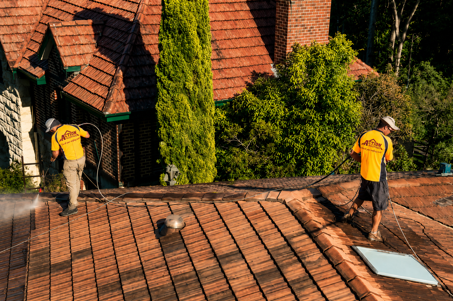 Roof cleaning service in Sydney by Action Roofing